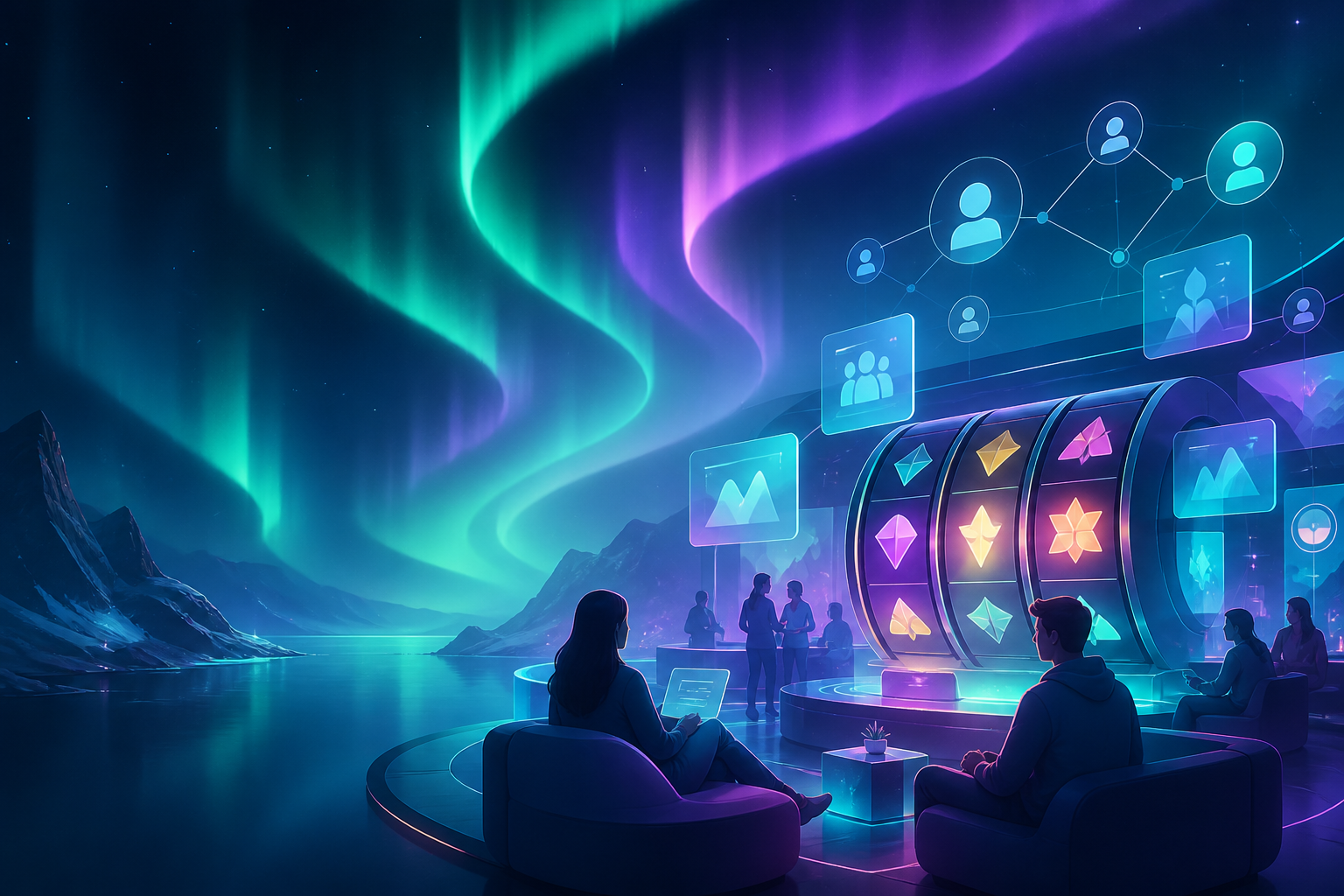 SuomiSosiaal sosiaalisen pelialustan moderni visualisointi